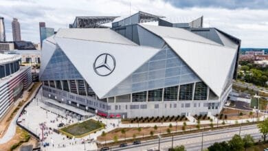 منظور خارجي ل Mercedes-Benz Stadium