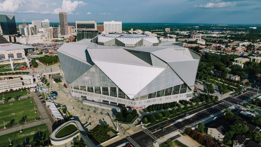 ملعب مونديال Mercedes-Benz Stadium في أمريكا