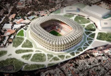 منظور علوي لملعب Estadio Azteca اشهر ملعب في المكسيك