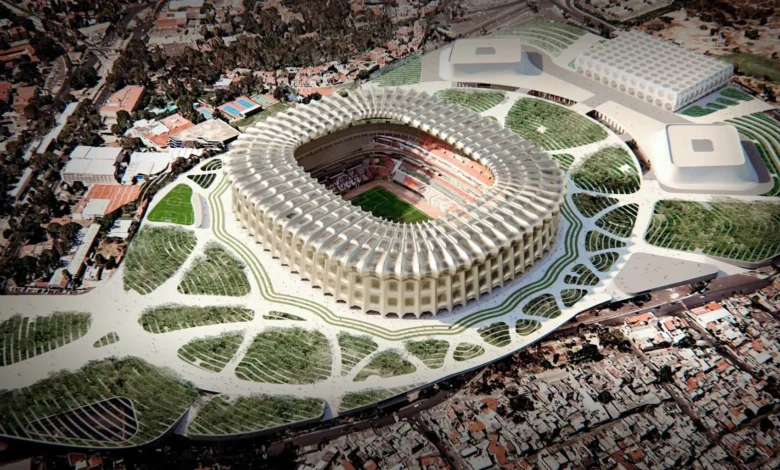 منظور علوي لملعب Estadio Azteca اشهر ملعب في المكسيك