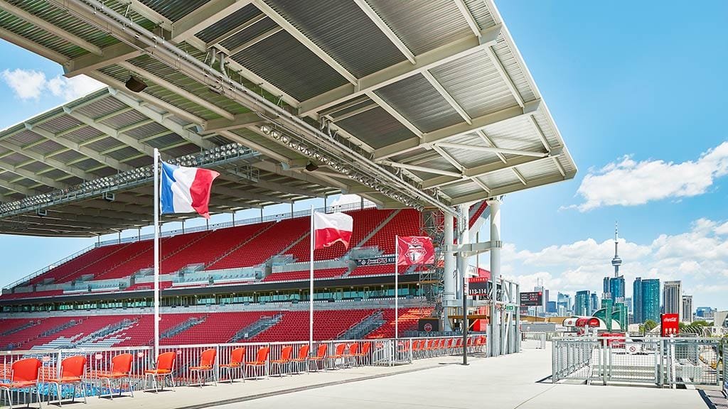 التفاصيل الانشائية لملعب BMO Field